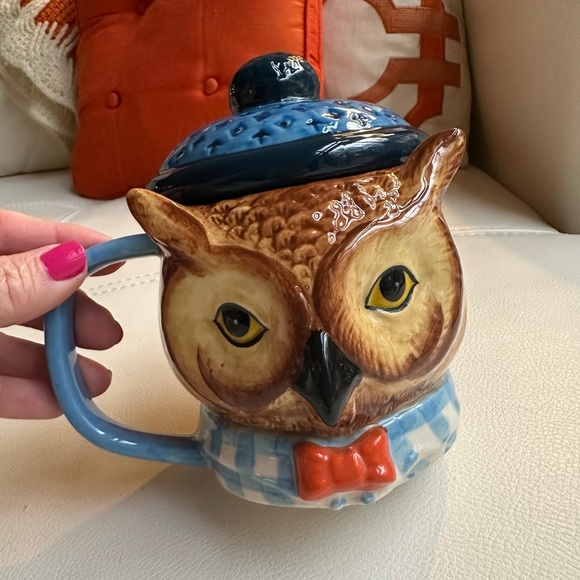 West Elm Other - west elm dapper animal owl mug with lid